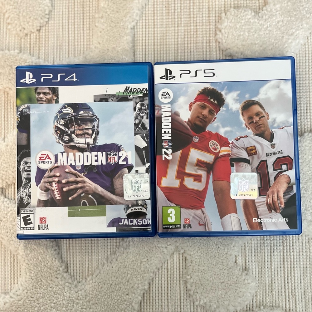 Used Madden 21 PS4 And Madden 22 PS5